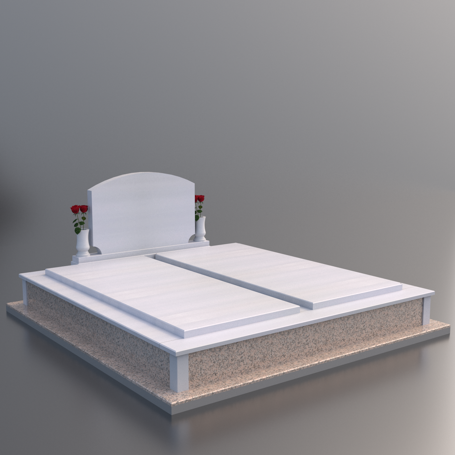 Početna Dupli spomenika sa pločom (obli)